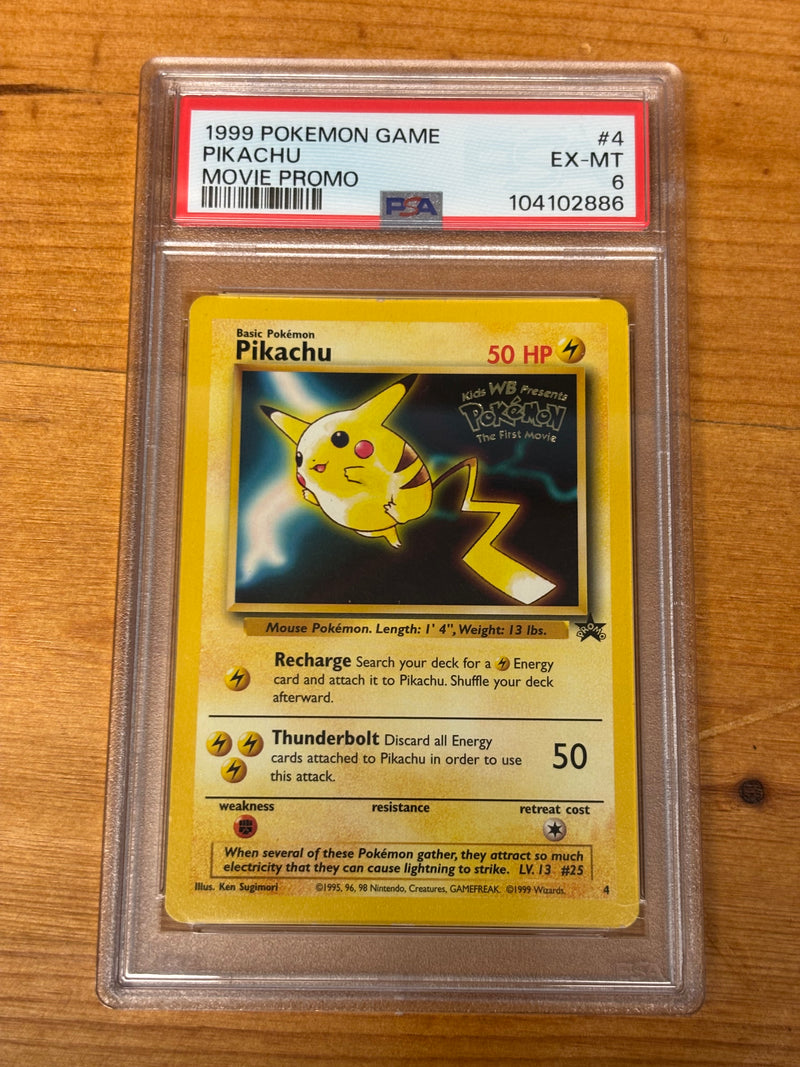 Graded Pikachu (Movie Promo)  Normal PSA 6